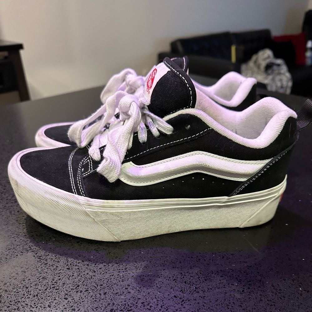 Vans Knu Skool Stack Platform Puffy Skate Sneakers
